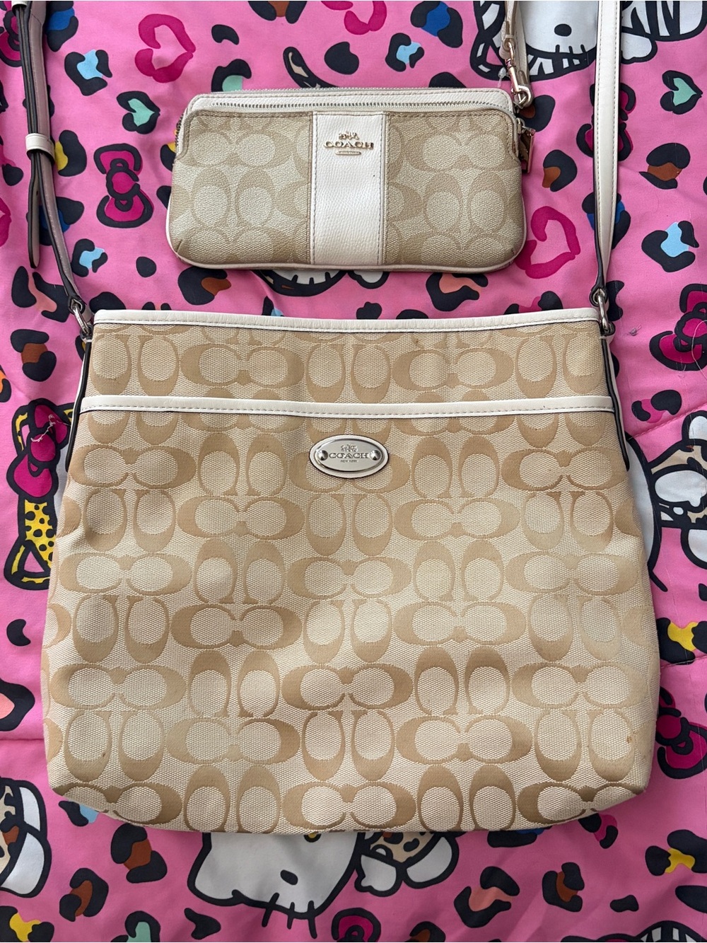 Coach Signature Crossbody with Wristlet